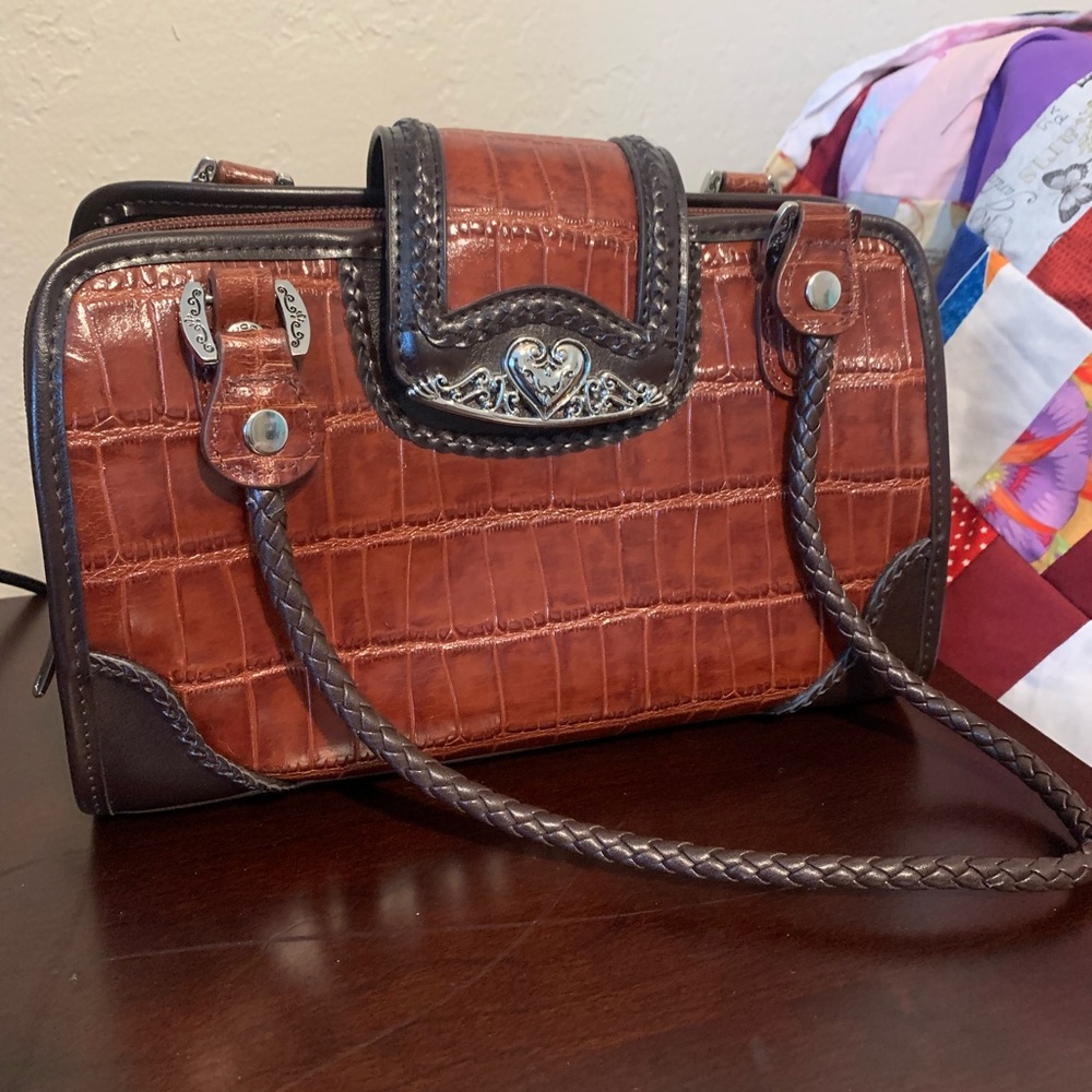 Vintage Marc Chantal (MC) Vegan Leather Crocodile Bag